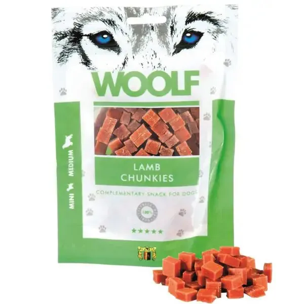 Woolf morbidi bocconcini Snack Monoproteico per cani Agnello