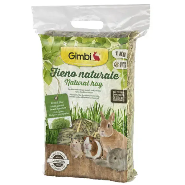 Gimbi Fieno Naturale per roditori 1 kg - Mangime per conigli