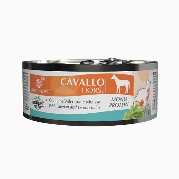 Marpet Aequilibria Vet dietetico umido gatto 85 gr Cavallo - confezione da 24 pezzi