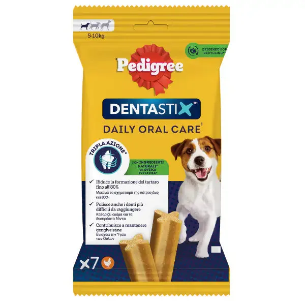 Pedigree Dentastix Mini snack per l'igiene orale 7 Stick