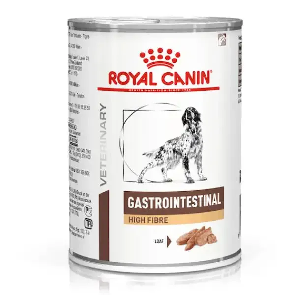 Royal Canin Veterinary Diet Gastrointestinal High Fibre Patè Canine 410 gr - Dieta veterinaria per cani
