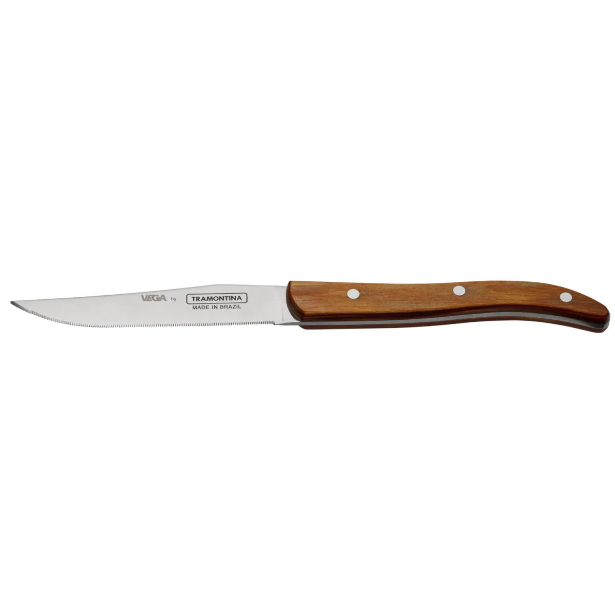 6x VEGA Coltello per bistecca Laguiole Picanha; 22.5 cm (L); argento, manico marrone chiaro; 6 pz. / Pacco