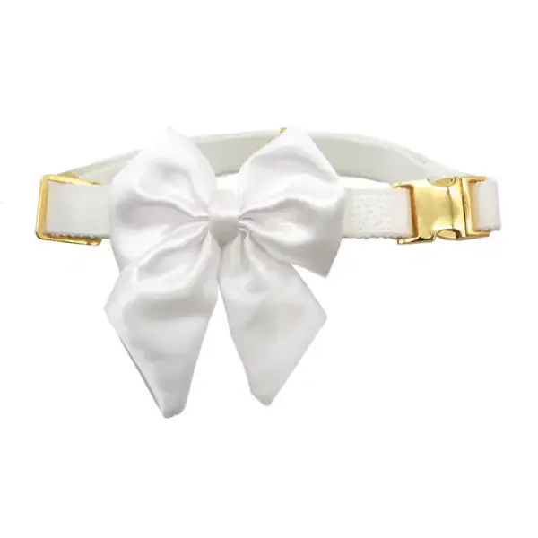Collare per cani da cerimonia team Bride Croci Ceremony Fiocco Bianco Taglia M