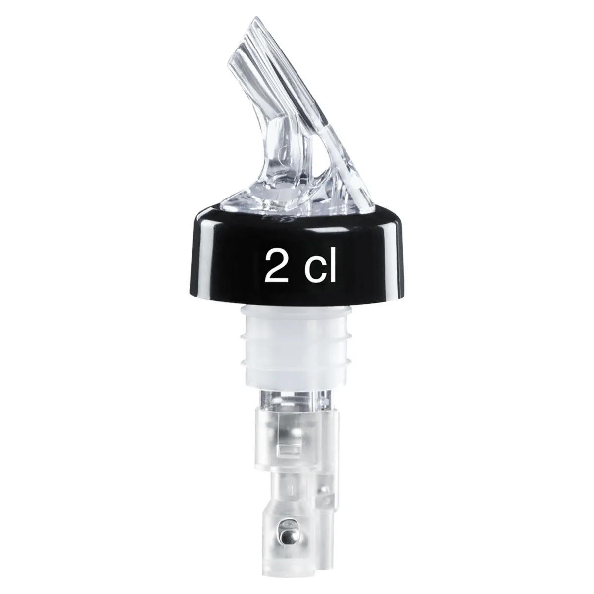 2x Fuchs Gastronomiebedarf Dosatore 2 cl; 10 cm (L); nero; 2 pz. / Pacco