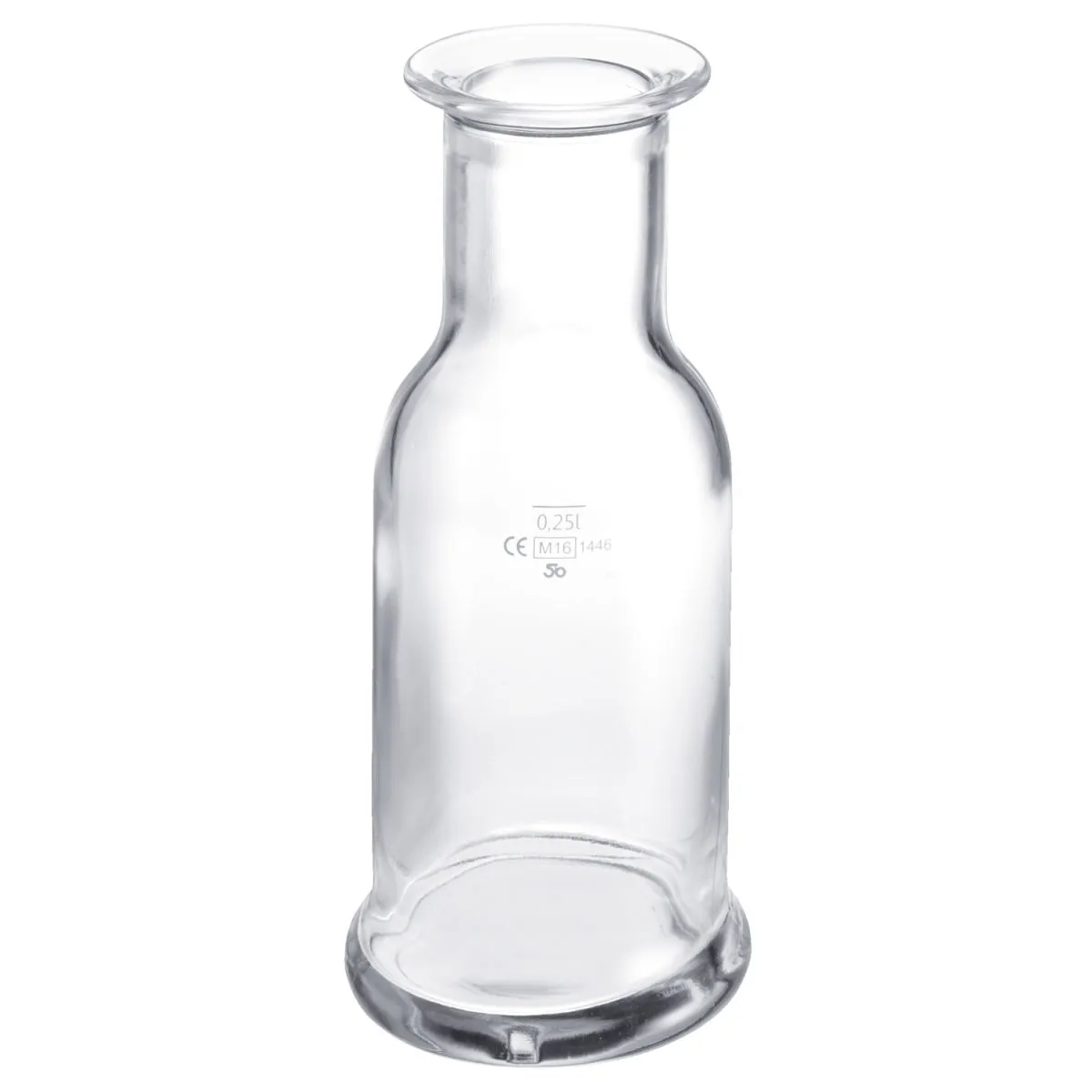 6x Stölzle Caraffa in vetro Purity con marcatura; 330 ml, 7.8x17.5 cm (ØxH); trasparente; rotonda; 0.25 l Segno di riempimento, 6 pz. / Pacco
