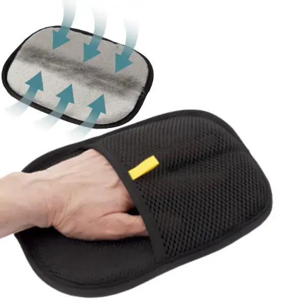 Guanto elettrostatico per la rimozione dei peli di cane e gatto Ferribiella Misura: 24x16 cm