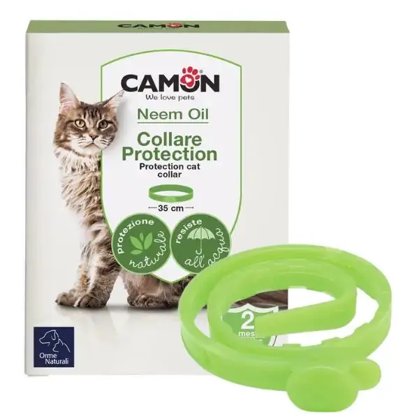 Orme Naturali Collare Barriera per Gatti Misura regolabile 35 cm - Antiparassitario per gatti
