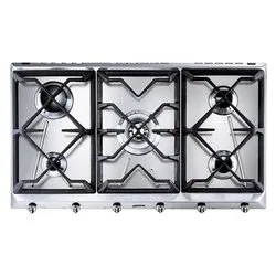 Piano cottura gas 5 zone CONTEMPORANEA SRV596GH5 Inox (90cm)