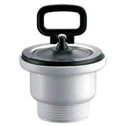 Piletta lavello (7cm) senza troppo pieno 1"1/2 per inox 132185