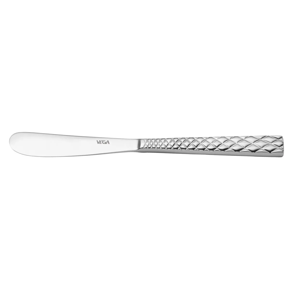 12x VEGA Coltello burro Brilio; 16.4 cm (L); argento, manico argento; 12 pz. / Pacco