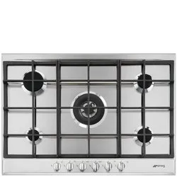 Piano cottura gas 5 zone SELEZIONE P272XGH Inox (75cm)