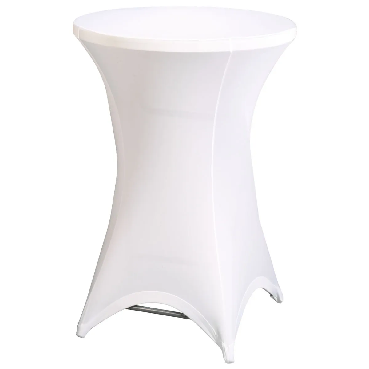PULSIVA Copritavolo alto elasticizzato Elastic; 70x110 cm (ØxL); bianco; cilindrica