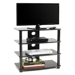 M2001L Porta tv Nero Mobile KIT (60x38,8x70cm)