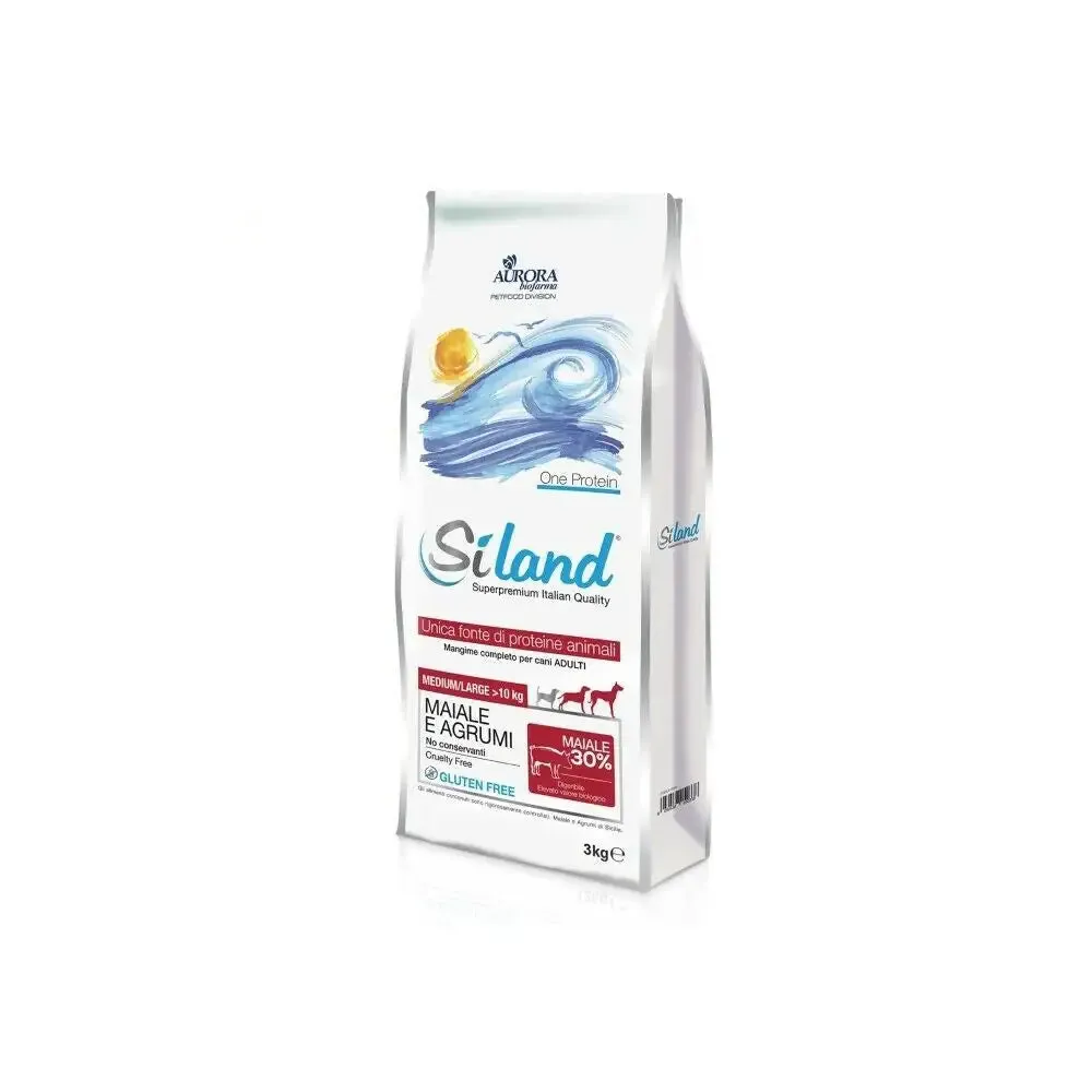 Siland Adult Medium/Large Maiale e Agrumi 12 kg - Croccantini per cani