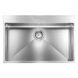 Lavello 1 vasca (77x50cm) FILORAGGIATO MIX Inox Satinato 012046XCSSP
