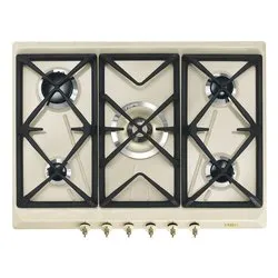 Piano cottura gas 5 zone COLONIALE SRV876POGH Panna (70cm)