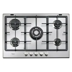 Piano cottura gas 5 zone Gma 7522 Ix Inox (75cm)
