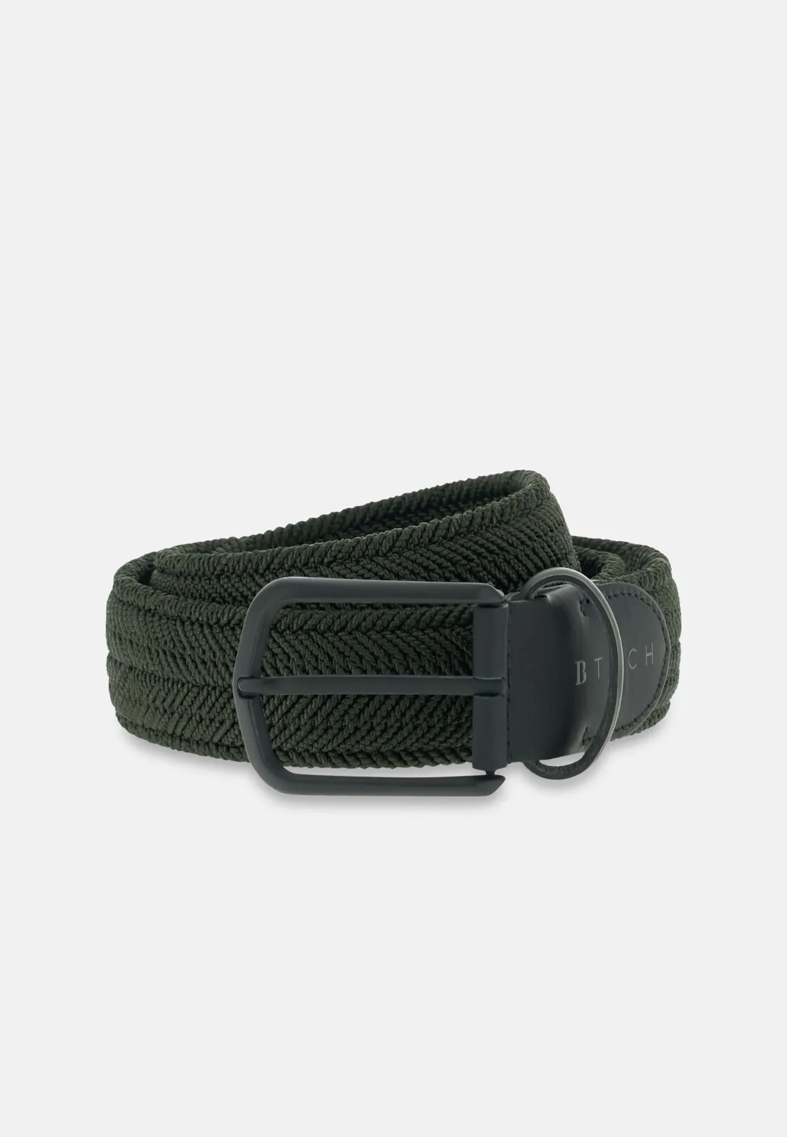 Boggi, Cintura Intrecciata Elasticizzata In Misto Viscosa, Uomo, Militare, Taglia: 95
