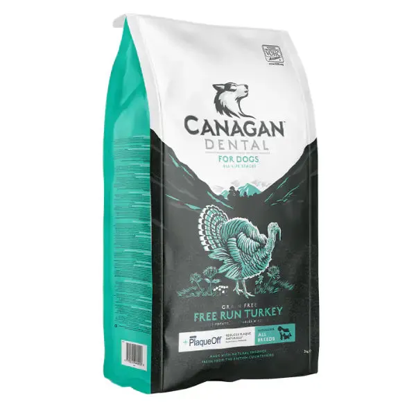 Canagan for Dogs All Life All Breeds Grain Free Dental Tacchino 12 kg - Croccantini per cani