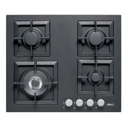 Piano cottura gas 4 zone PLANO G40 Black (60cm)
