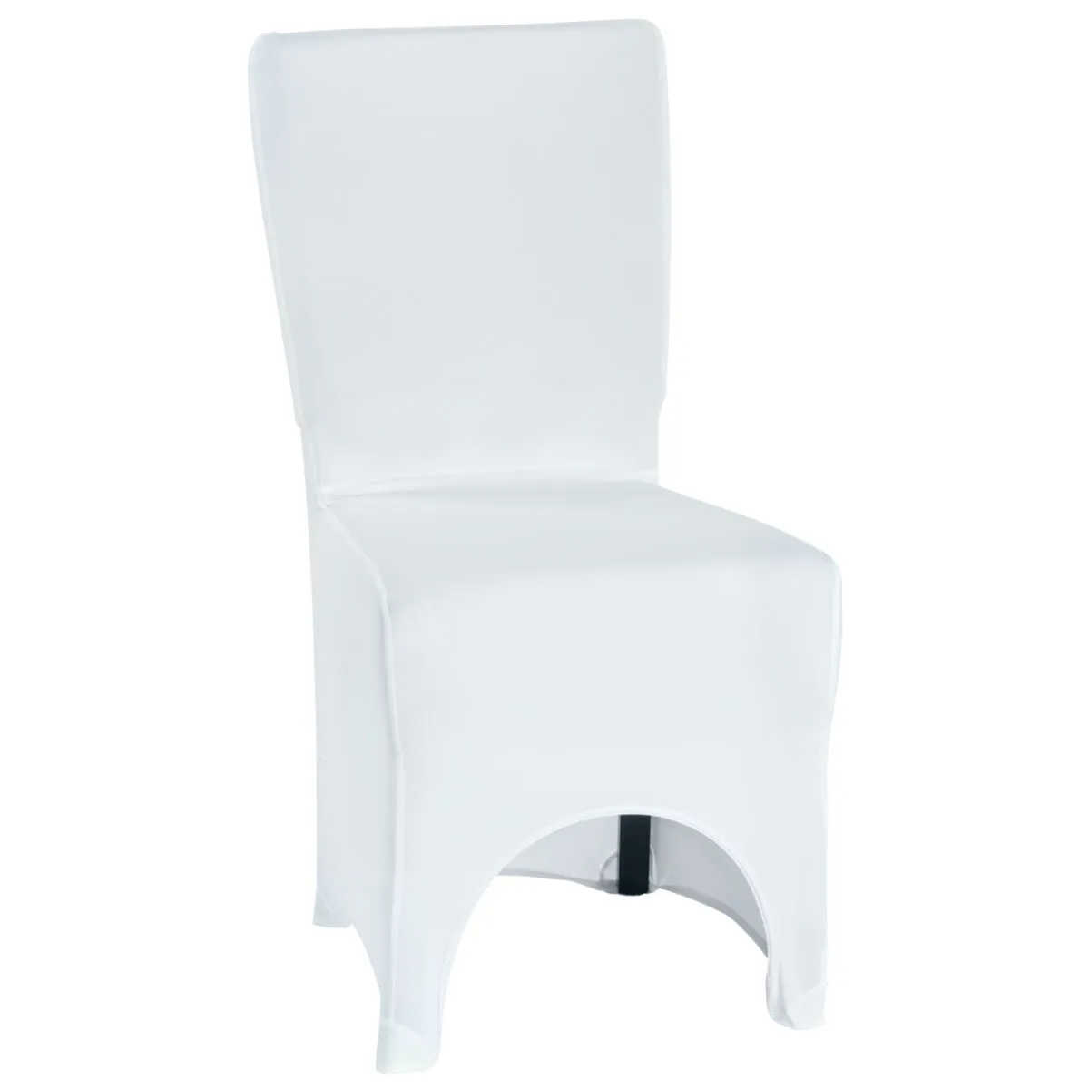 PULSIVA Coprisedia elasticizzato Bankett con spacco; 45x43x97 cm (LxLxH); bianco