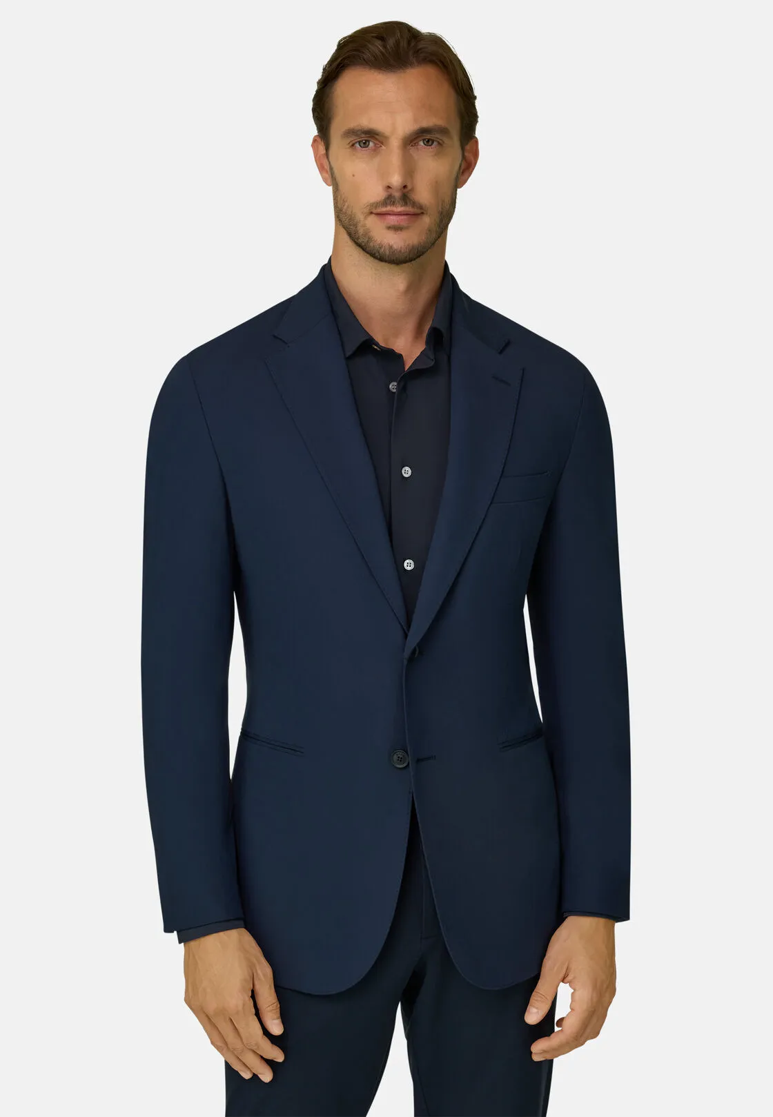 Boggi, Giacca In Nylon Elasticizzato B Tech, Donna, Navy, Taglia: 48