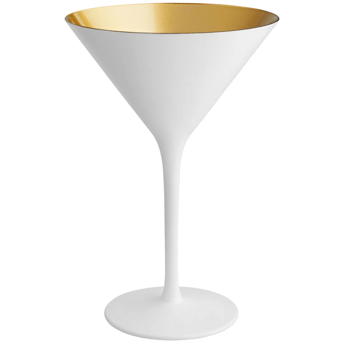 6x VEGA Bicchiere martini Joleen; 210 ml, 11.6x17.3 cm (ØxH); bianco/oro; 6 pz. / Pacco