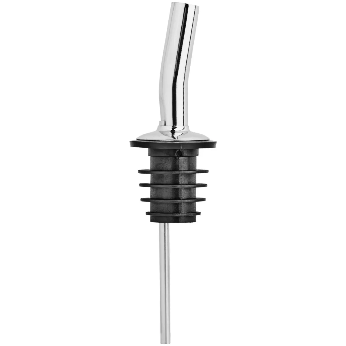 12x PULSIVA Beccuccio Owen Fastflow; 3x11 cm (ØxL); argento/nero; 12 pz. / Pacco