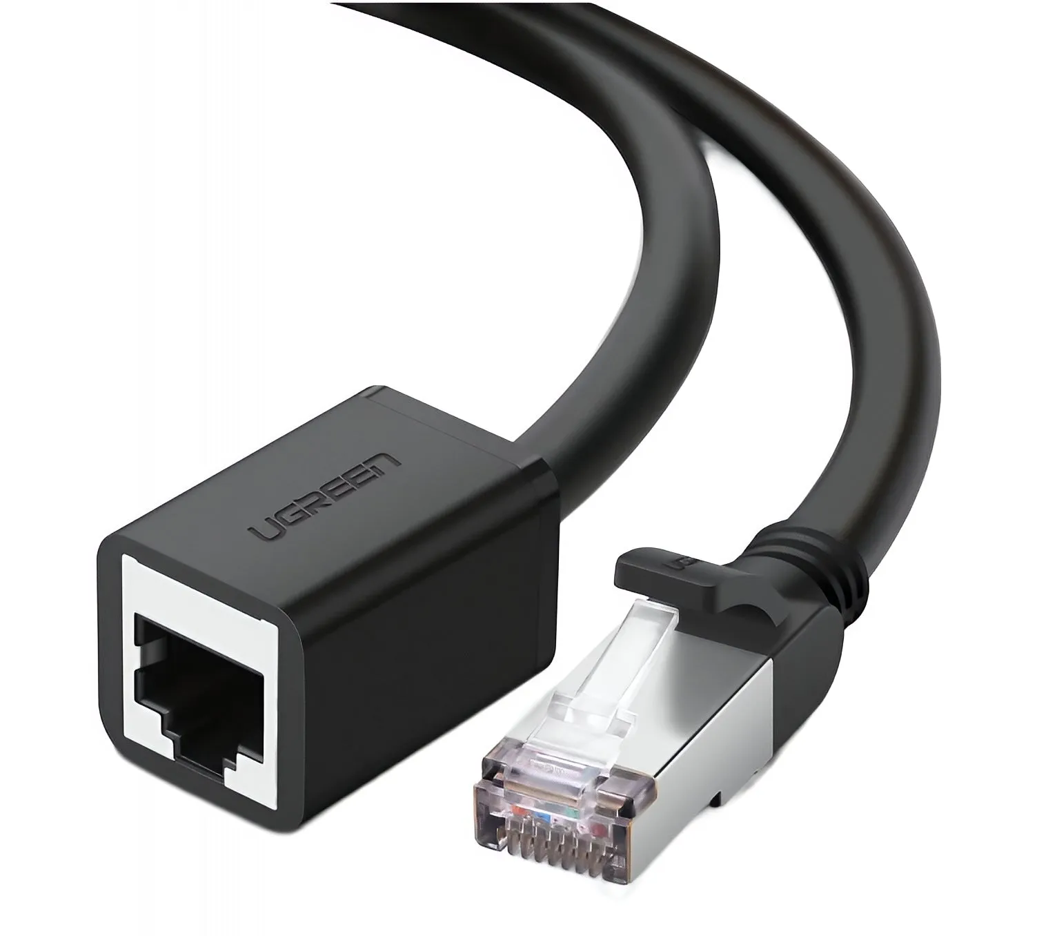 Prolunga Cavo Rete Ethernet UGREEN NW112, RJ45 - RJ45, 2m, Nero