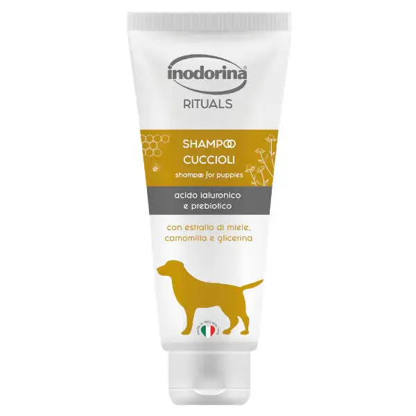 Inodorina Dog Shampooing shampoo per cani con filtro UV 250 ml - Cuccioli manti danneggiati e cute sensibile