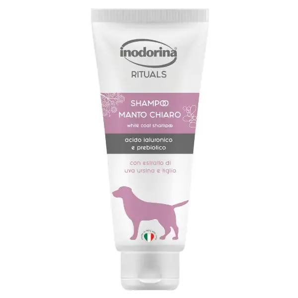 Inodorina Dog Shampooing shampoo per cani con filtro UV 250 ml - Manto bianco