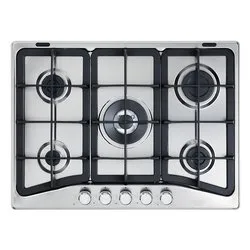 Piano cottura gas 5 zone PROFESSIONAL Pfi 57 Gh Inox (70cm)