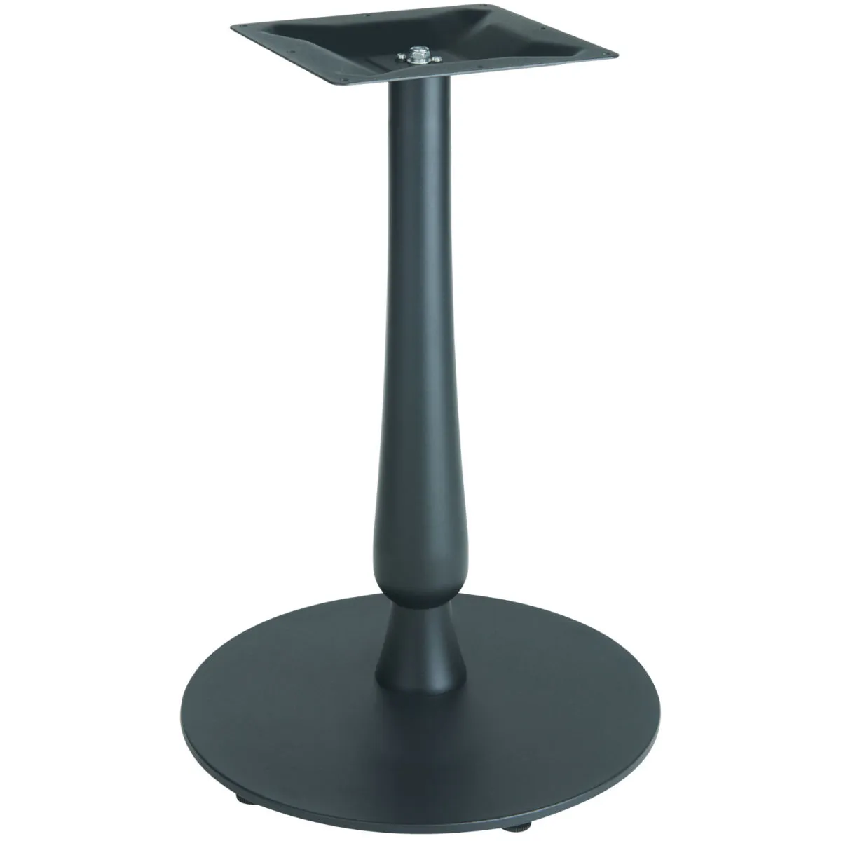 VEGA Base per tavolo da interno Barock rotonda; 56x72 cm (ØxH); nero; rotonda
