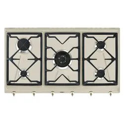 Piano cottura gas 5 zone COLONIALE SRV896AVOGH2 Avena (90cm)