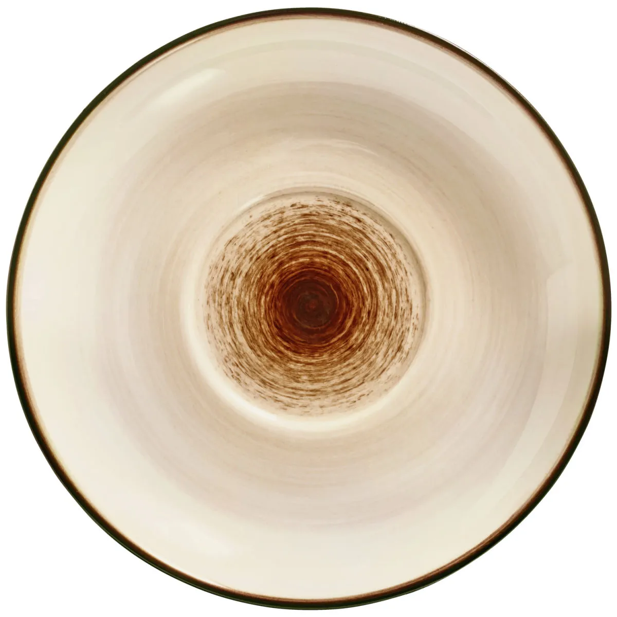 6x VEGA Piattino per tazza cappuccino Limaro; 14 cm (Ø); marrone; rotonda; 6 pz. / Pacco