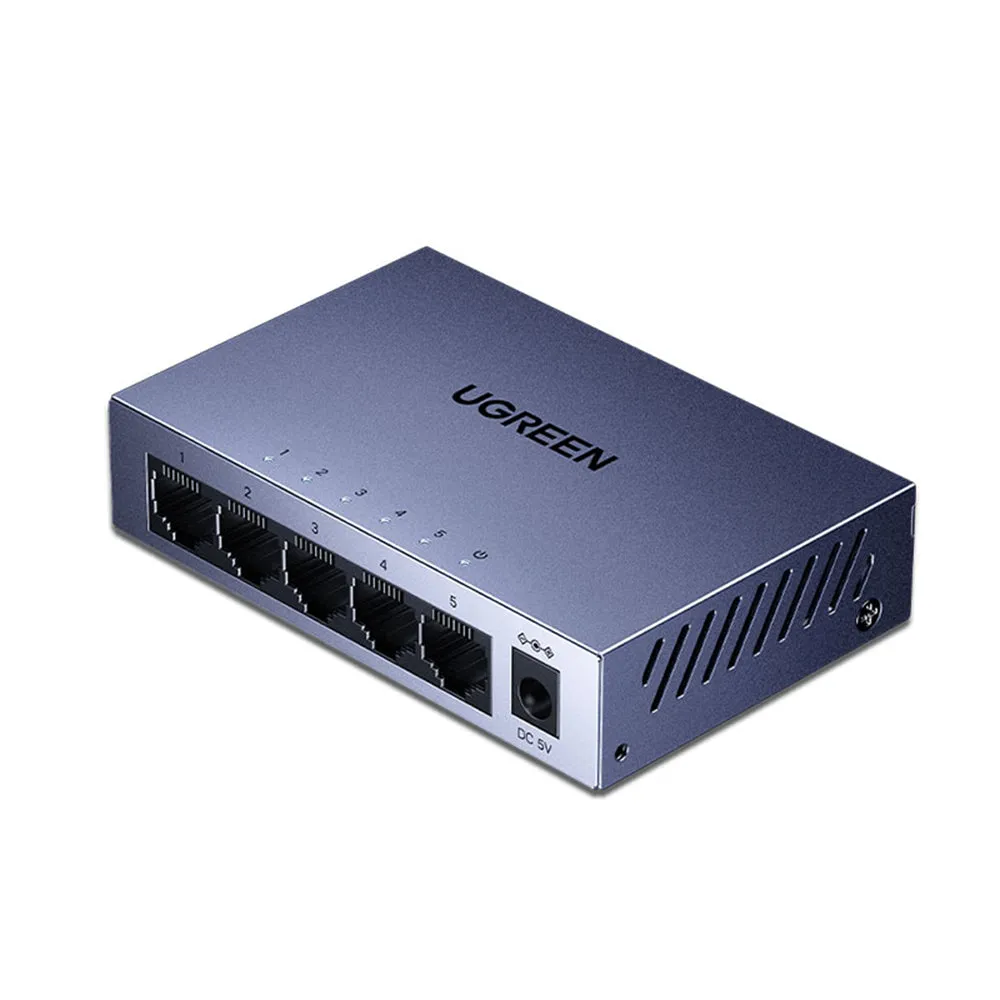 Switch di rete UGREEN CM933 (65956EU), 5 x RJ45, Nero