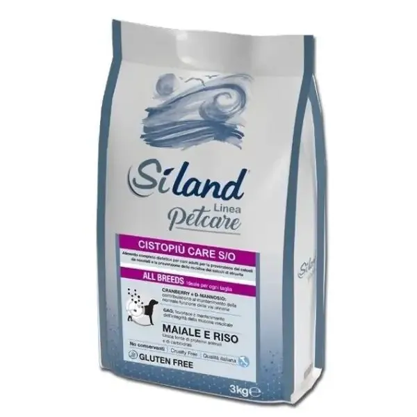 Siland Cistopiù Care S/O All Breeds Maiale e riso 3 kg - Dieta veterinaria per cani