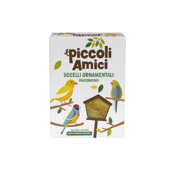 Piccoli Amici Pastoncino per Uccelli Ornamentali 400 gr - Mangime per uccelli