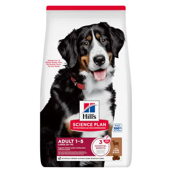 Hill's Science Plan Dog Adult Large Breeds Agnello e riso 14 kg - Croccantini per cani