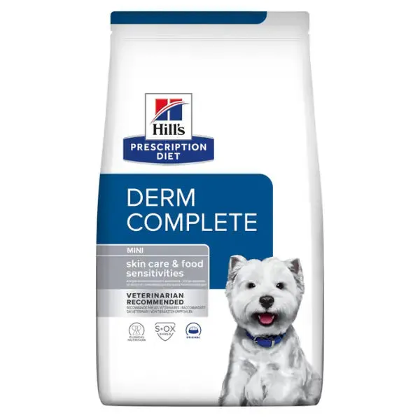 Hill's Prescription Diet Dog Mini Derm Complete Skin care 6 kg - Dieta veterinaria per cani