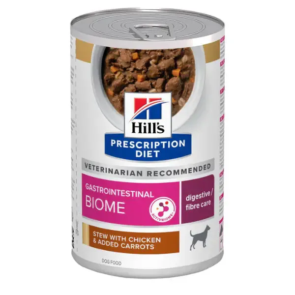 Hill's Prescription Diet Gastrointestinal Biome 354 gr Spezzatino pollo e verdure - Dieta veterinaria per cani