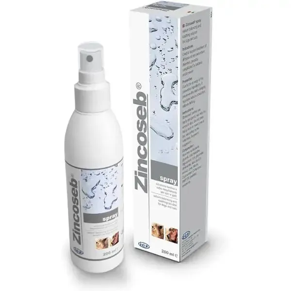 ICF Zincoseb Spray sebo-riequilibrante Supporto dermatologico per cani e gatti 200 ml