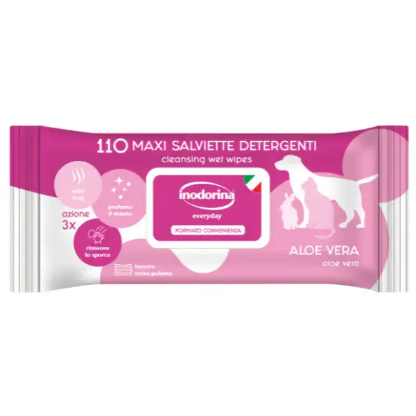 Inodorina Refresh Salviette Detergenti 110 salviette Aloe