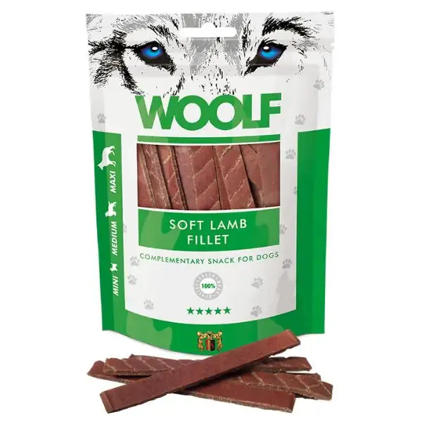 Woolf Filetti snack monoproteici Filetti di agnello