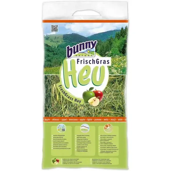 Bunny Fieno Fresco 500 gr con Miele - Mangime per conigli