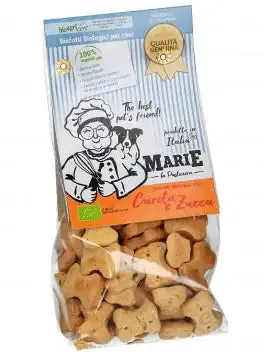 Marie La Pasticcera Biscotti Biologici per Cani 210 gr Carota e Zucca