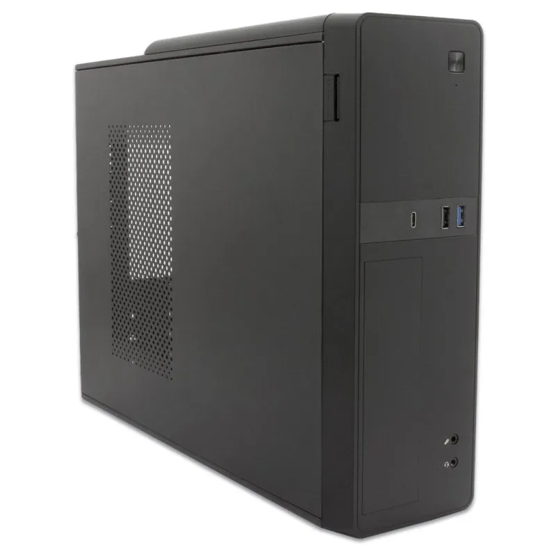 CoolBox T310 Slim MATX USB-C Nero + Alimentatore da 500 W