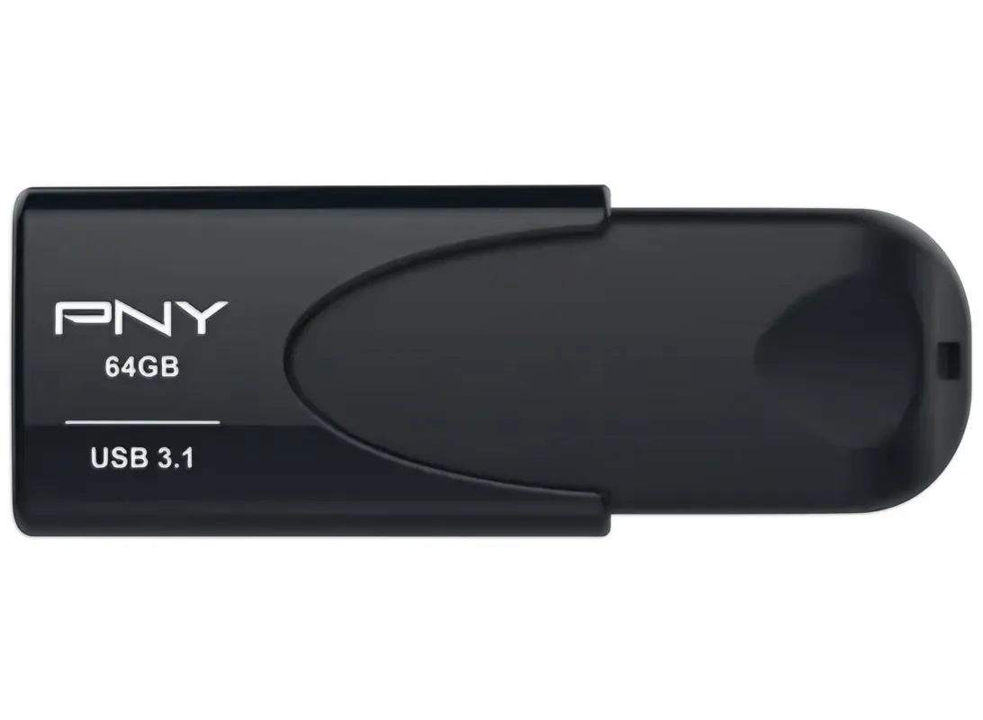 Memoria Esterna USB-A 3.1 PNY Attache 4, 64Gb FD64GATT431KK-EF