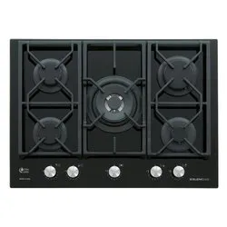 Piano cottura gas 5 zone GV755XBK Cristallo Black (70cm)