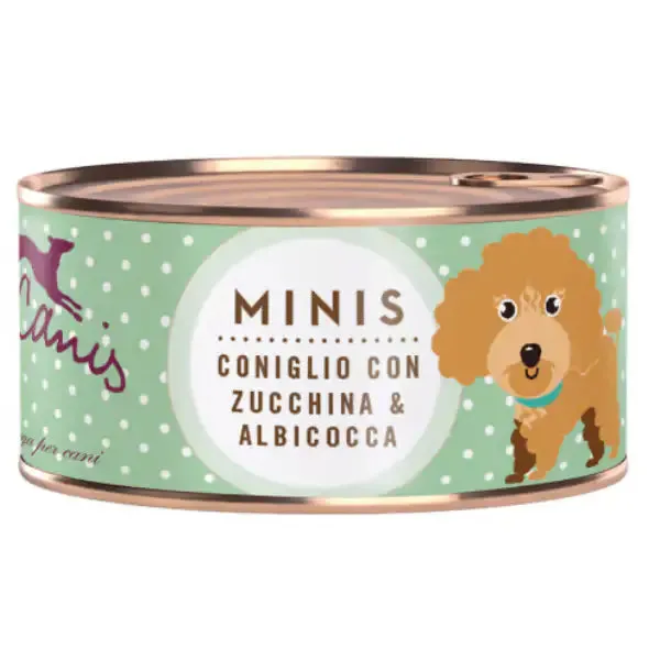 Terra Canis Mini Grain Free 100 gr Coniglio, zucchina e albicocca - confezione da 6 pezzi - Cibo umido per cani